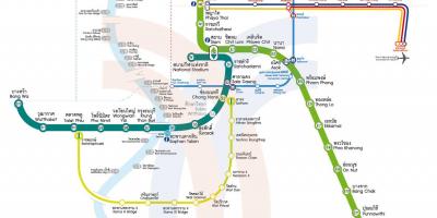 Bangkoka pilsētas dzelzceļa kartes