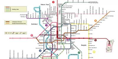 Bangkoka metro stacija map