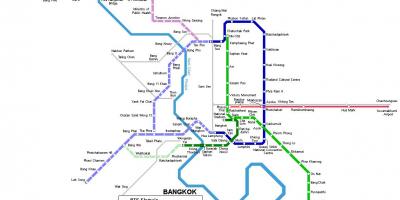 Metro karte bangkokā taizemē