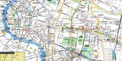 Bangkoka tūrisma kartes angļu valodā