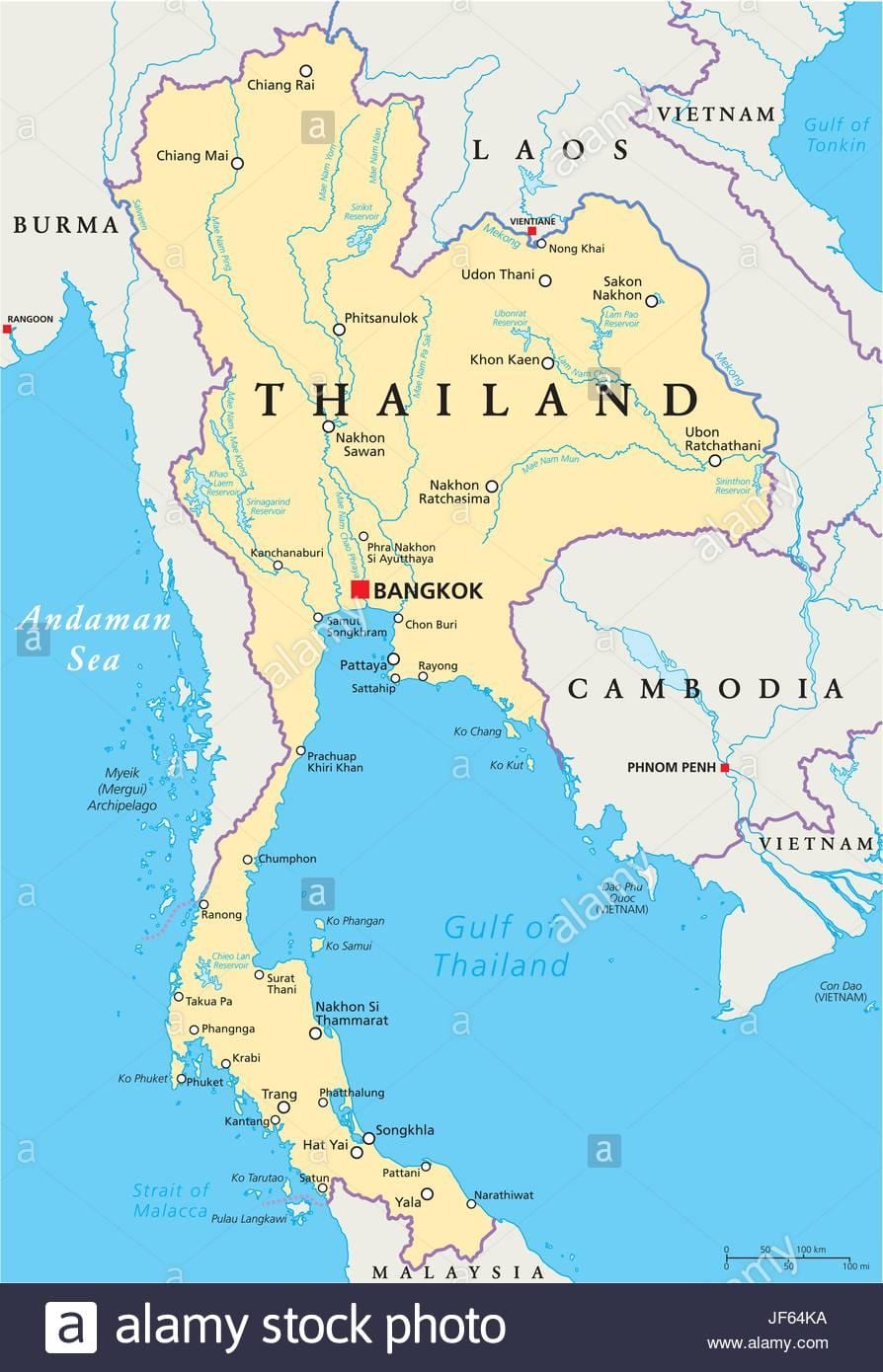 bangkoka taizemes un pasaules kartes