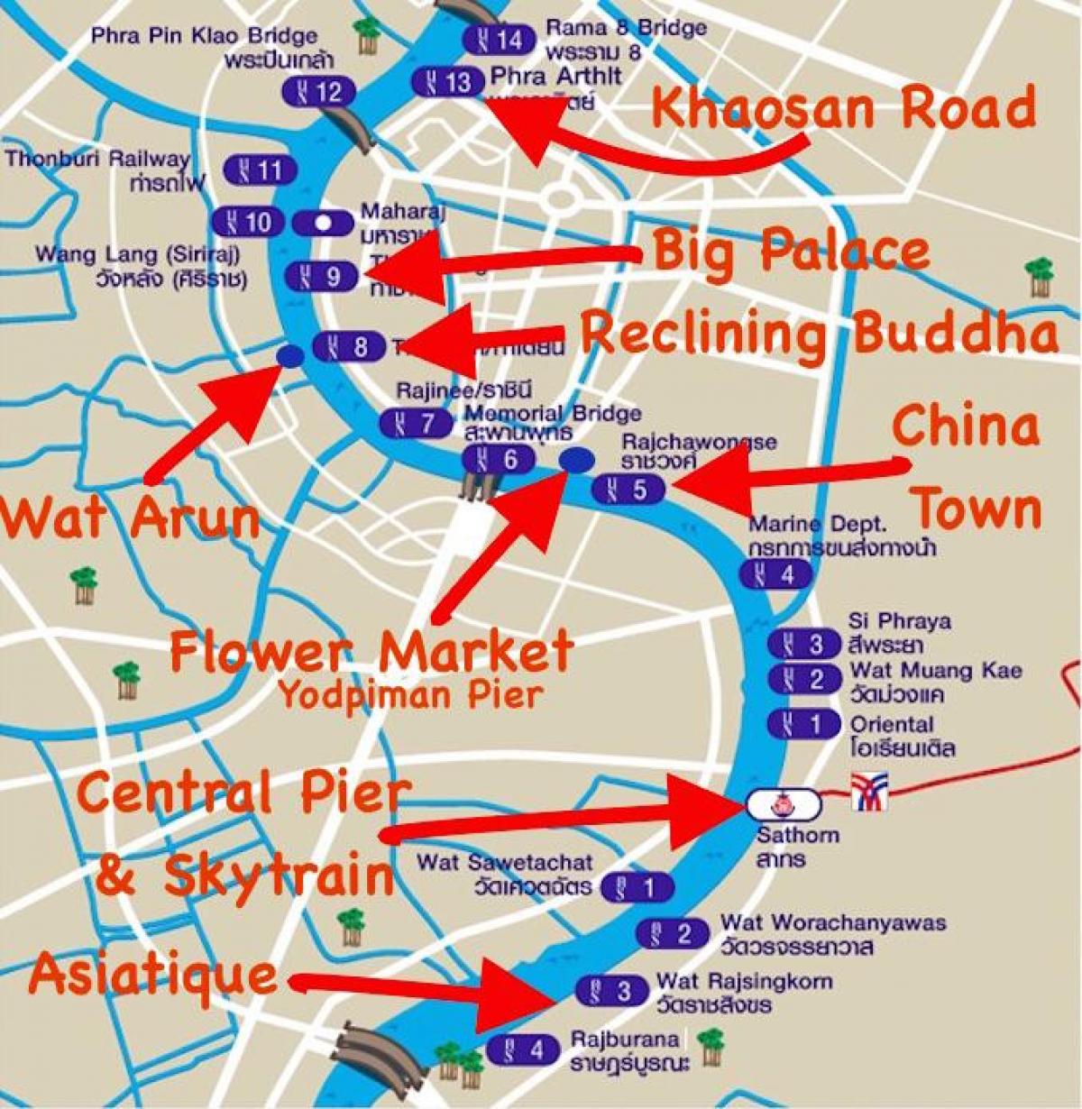 bangkoka express laivu karte