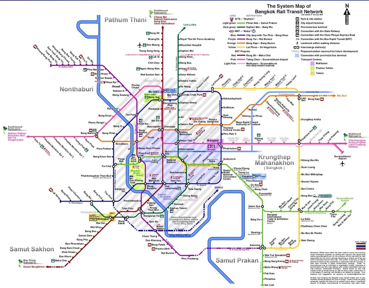 tranzīta karte, bangkoka