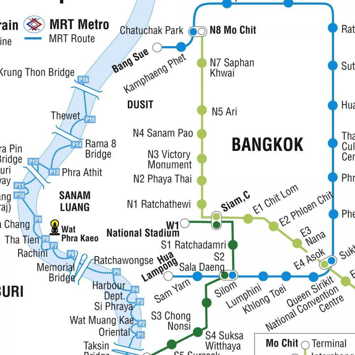 karte bangkoka metro un skytrain