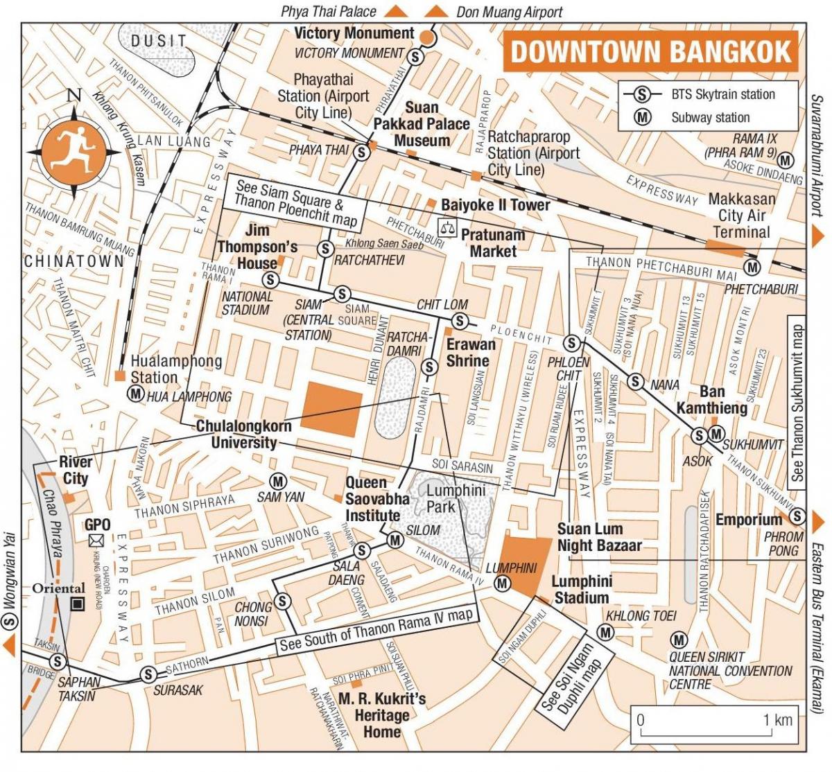 bangkok downtown karte