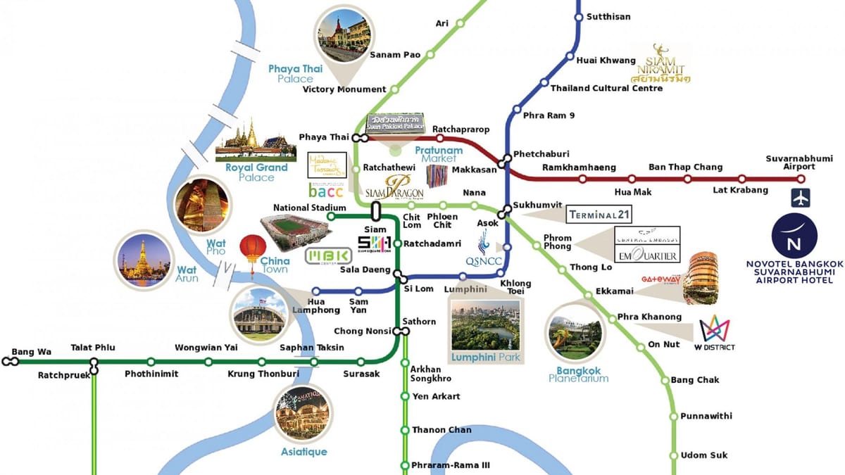 suvarnabhumi airport link kartes