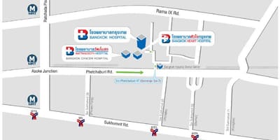 Karte no bangkokas slimnīca