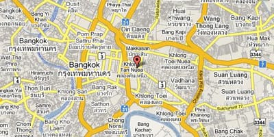 Karte sukhumvit bangkok platība