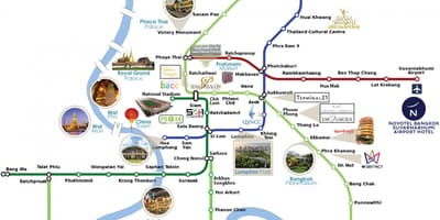 Suvarnabhumi airport link kartes