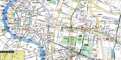 Bangkoka tūrisma kartes angļu valodā